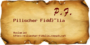 Pilischer Fidélia névjegykártya